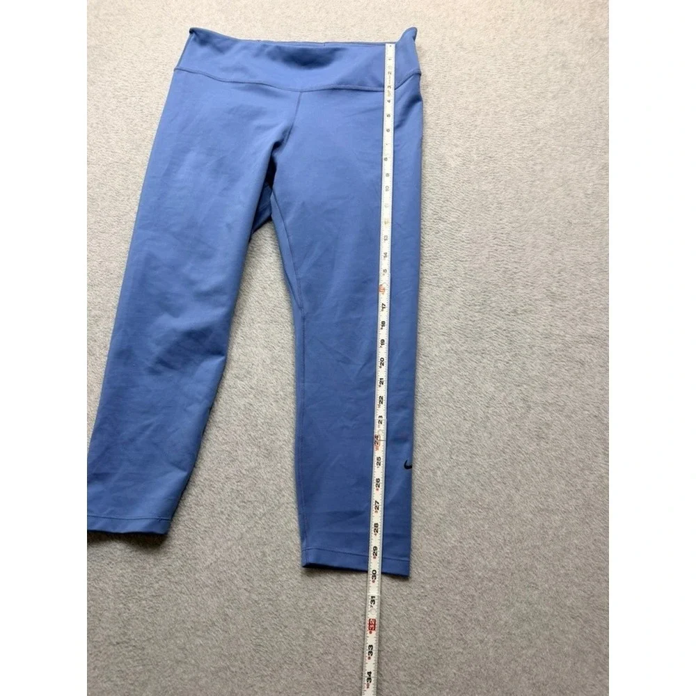 Nike Womens Dri-FIT Cropped Leggings Periwinkle Blue Mid Rise Tights SKU I-3-5